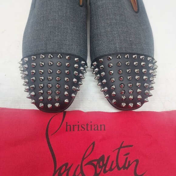Christian Louboutin Blue Denim Black Spooky Spike MENS Loafer main image 7